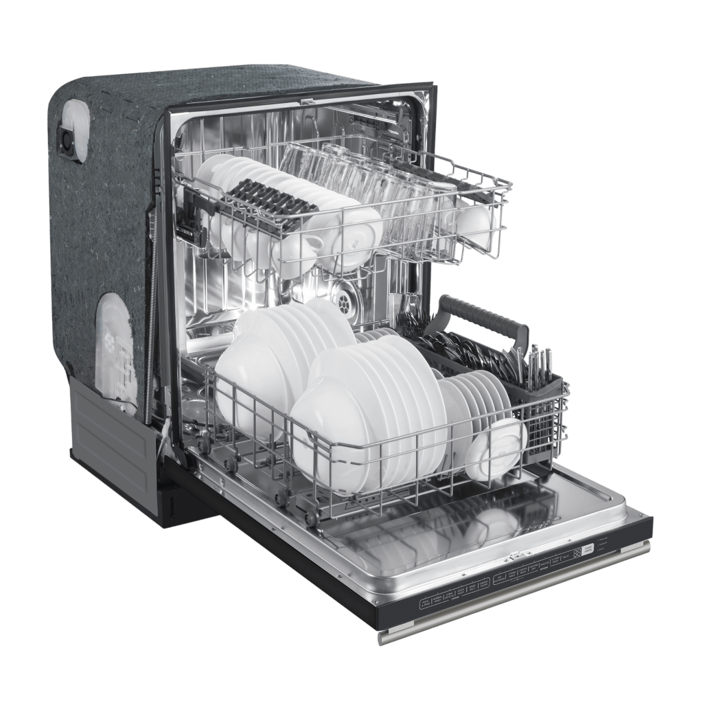 FORNO 24” Pozzo Dishwasher Black With additional Antique Brass handles