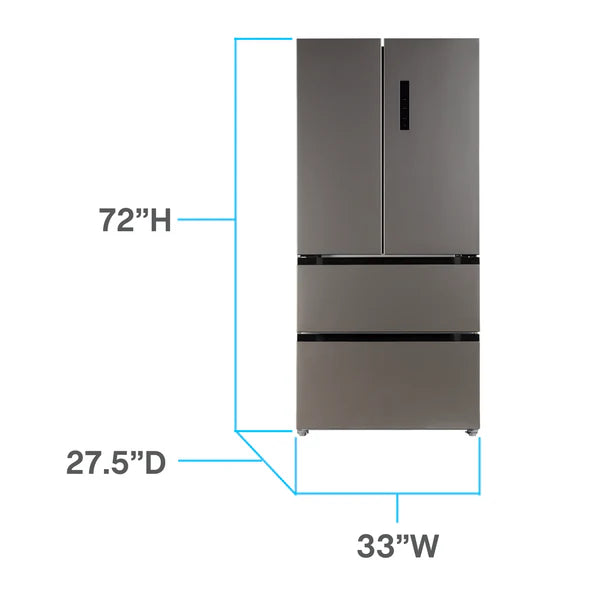 Avanti 18.0 cu. ft. Frost Free French Door Refrigerator.