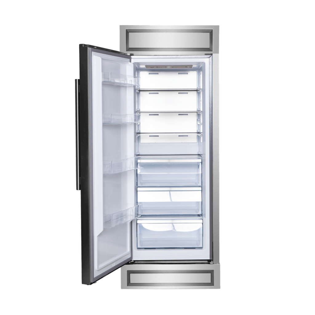 FORNO Maderno 32″ Left Swing Convertible Refrigerator/Freezer Built-In with Decorative Grill Trim, 13.6 cu.ft.