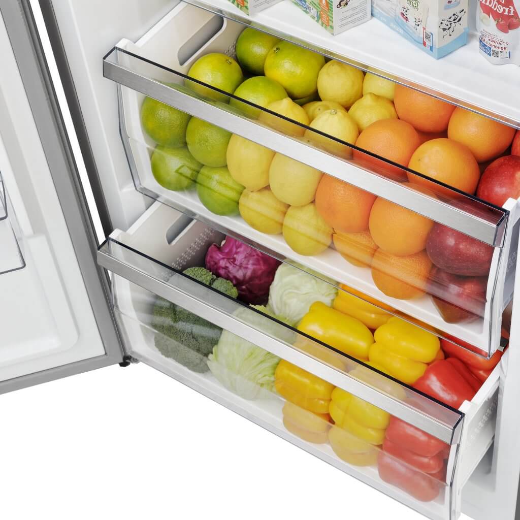 FORNO Maderno 32″ Left Swing Convertible Refrigerator/Freezer Built-In with Decorative Grill Trim, 13.6 cu.ft.