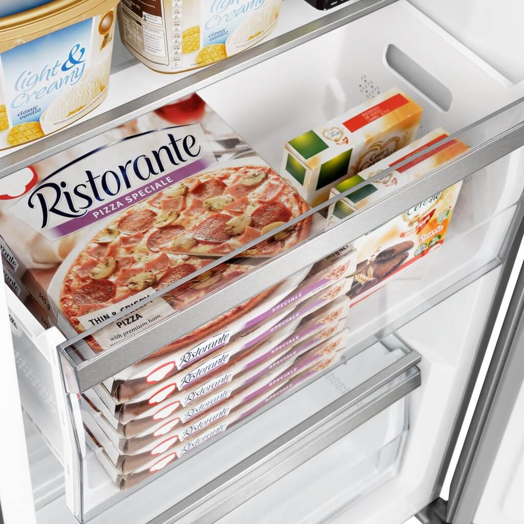 FORNO Maderno 60″ 2-Piece Convertible Refrigerator/Freezer Built-In with Decorative Grill Trim, 27.2 cu.ft.