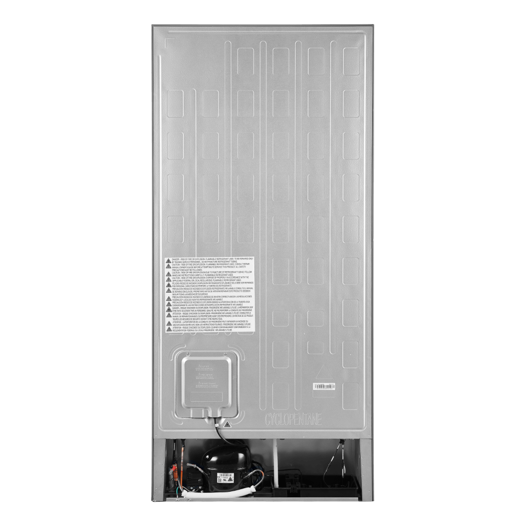 FORNO 31″ Milano Espresso Bottom Freezer Right Swing Door Refrigerator in Stainless Steel, 17.2 cu. ft.