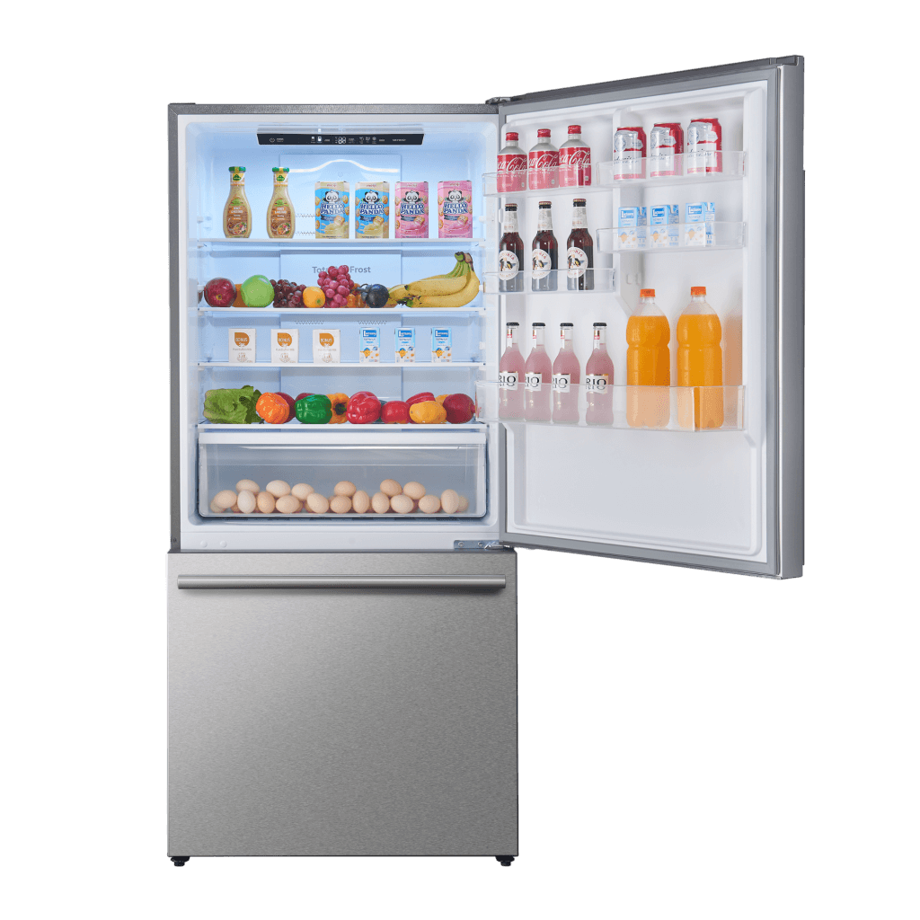 FORNO 31″ Milano Espresso Bottom Freezer Right Swing Door Refrigerator in Stainless Steel, 17.2 cu. ft.