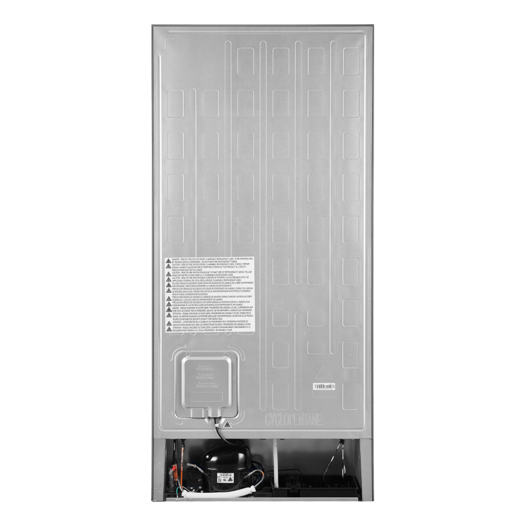 FORNO 31″ Milano Espresso Bottom Freezer Stainless Steel, 17.2 cu.ft. Ice Maker