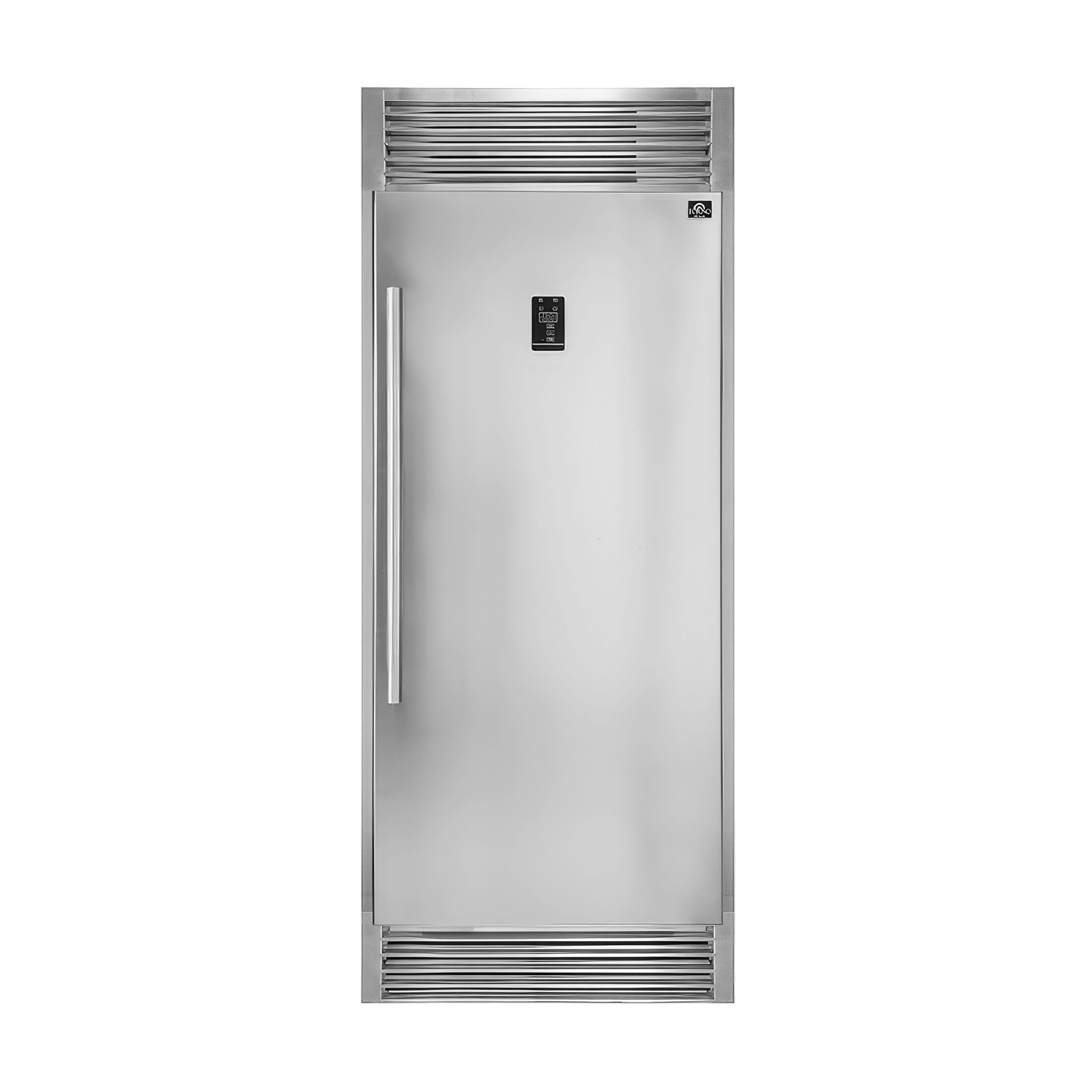 FORNO Rizzuto 32″ Right Hand Swing Open 13.8 Cu.Ft. Stainless Steel Dual Zone Refrigerator/Freezer