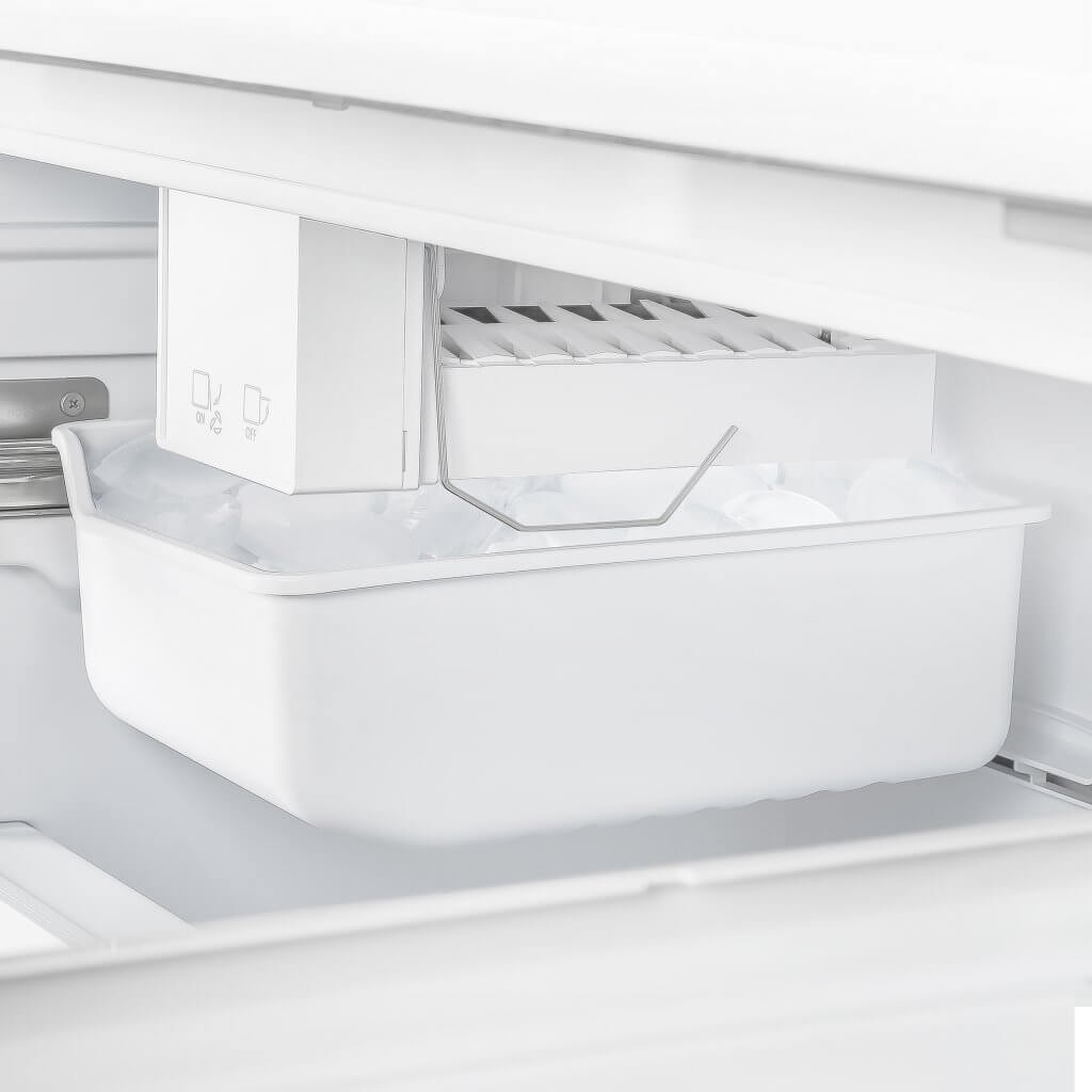 FORNO – Espresso Gallipoli 30-inch French Door White Refrigerator, 17.5 cu. ft. Capacity with Ice Maker