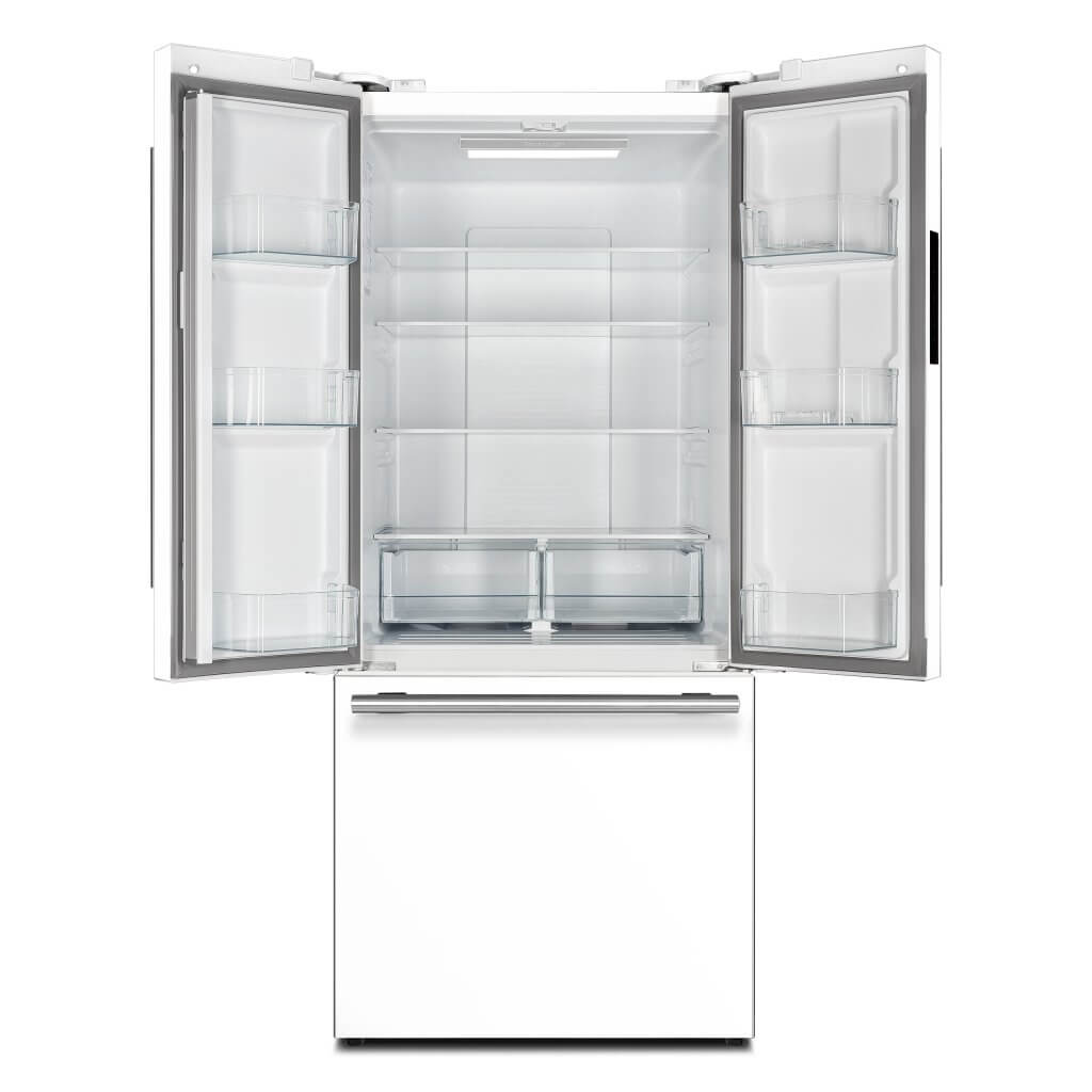 FORNO – Espresso Gallipoli 30-inch French Door White Refrigerator, 17.5 cu. ft. Capacity with Ice Maker