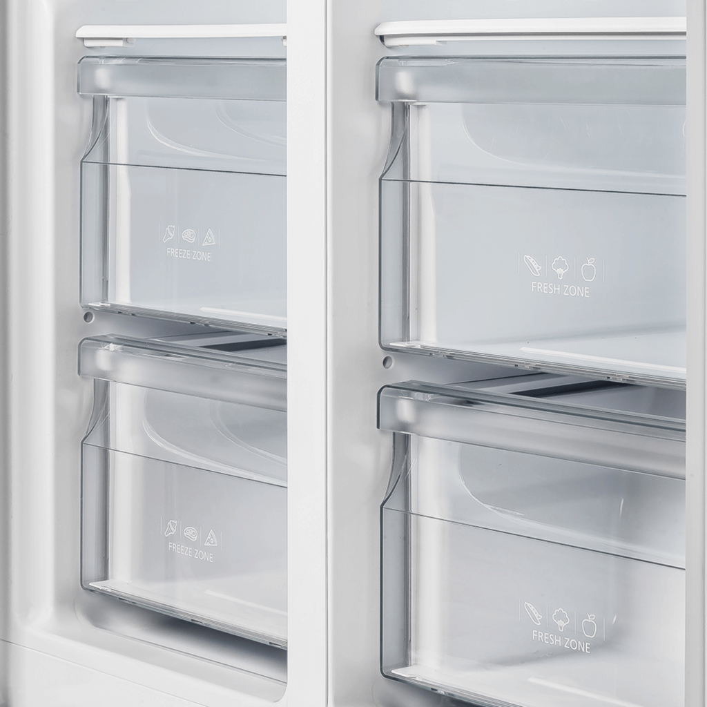 FORNO Salerno 33″ Side-by-Side 15.6 Cu.Ft. Stainless Steel Refrigerator
