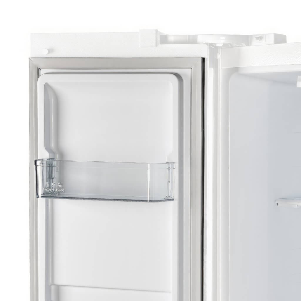 FORNO Salerno Espresso 33-inch Side-by-Side 15.6 Cu.Ft. White Refrigerator Additionnal Stainless steel Handles Included