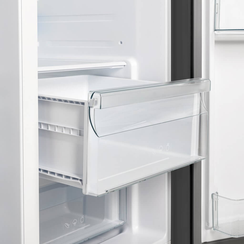 FORNO Espresso Salerno 36-inch Side-by-Side 20 cu.ft Refrigerator in Black with Ice & Water Dispenser