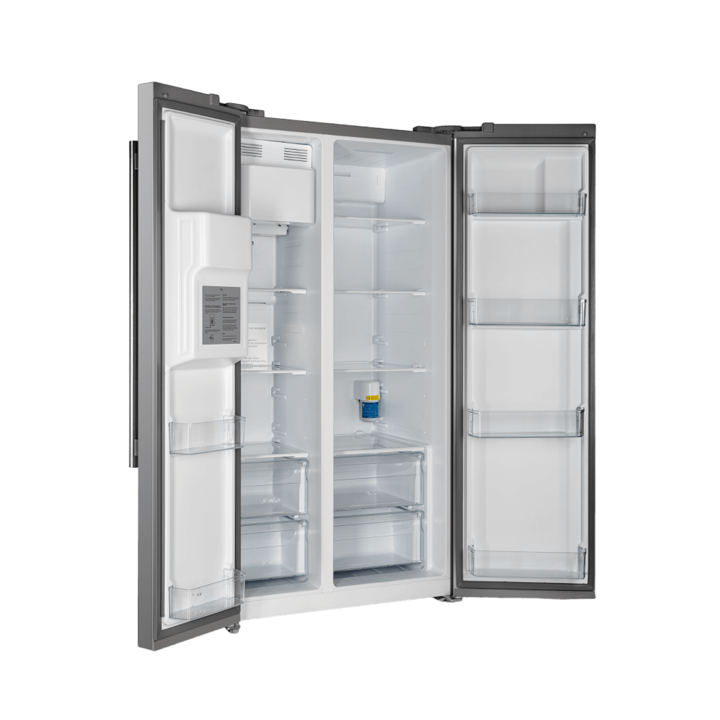 FORNO Salerno 36″ Side by Side 20 Cu.Ft Stainless Steel Refrigerator with Ice Maker