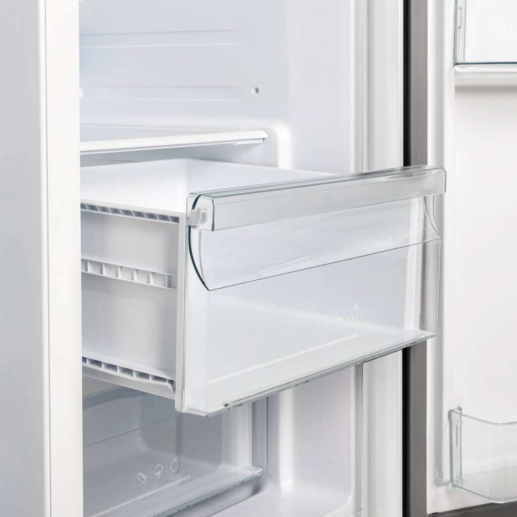 FORNO Espresso Salerno 36-inch Side-by-Side 20 cu.ft Refrigerator in White with Ice & Water Dispenser