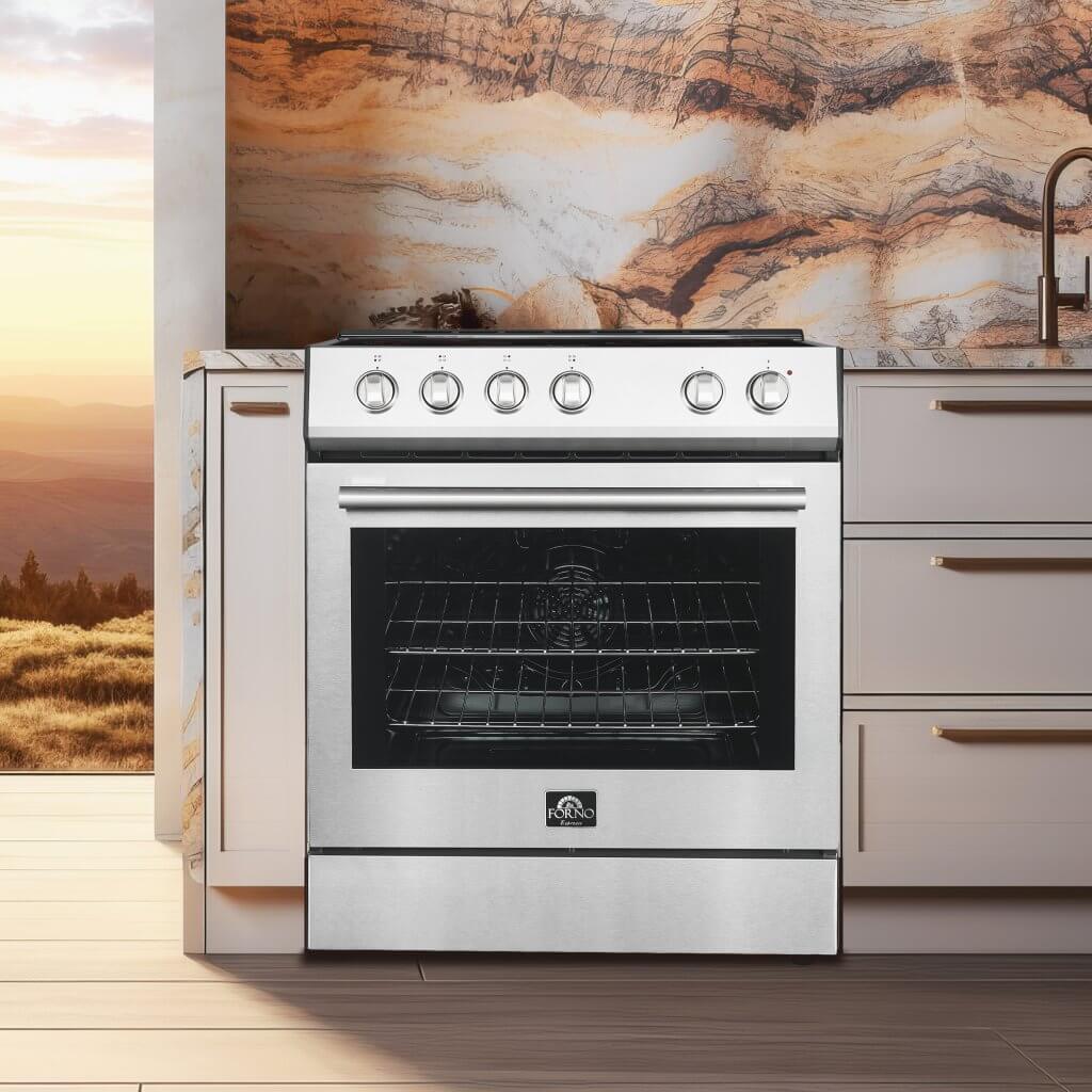 FORNO Leonardo Espresso 30″ Electric Range Stainless-Steel