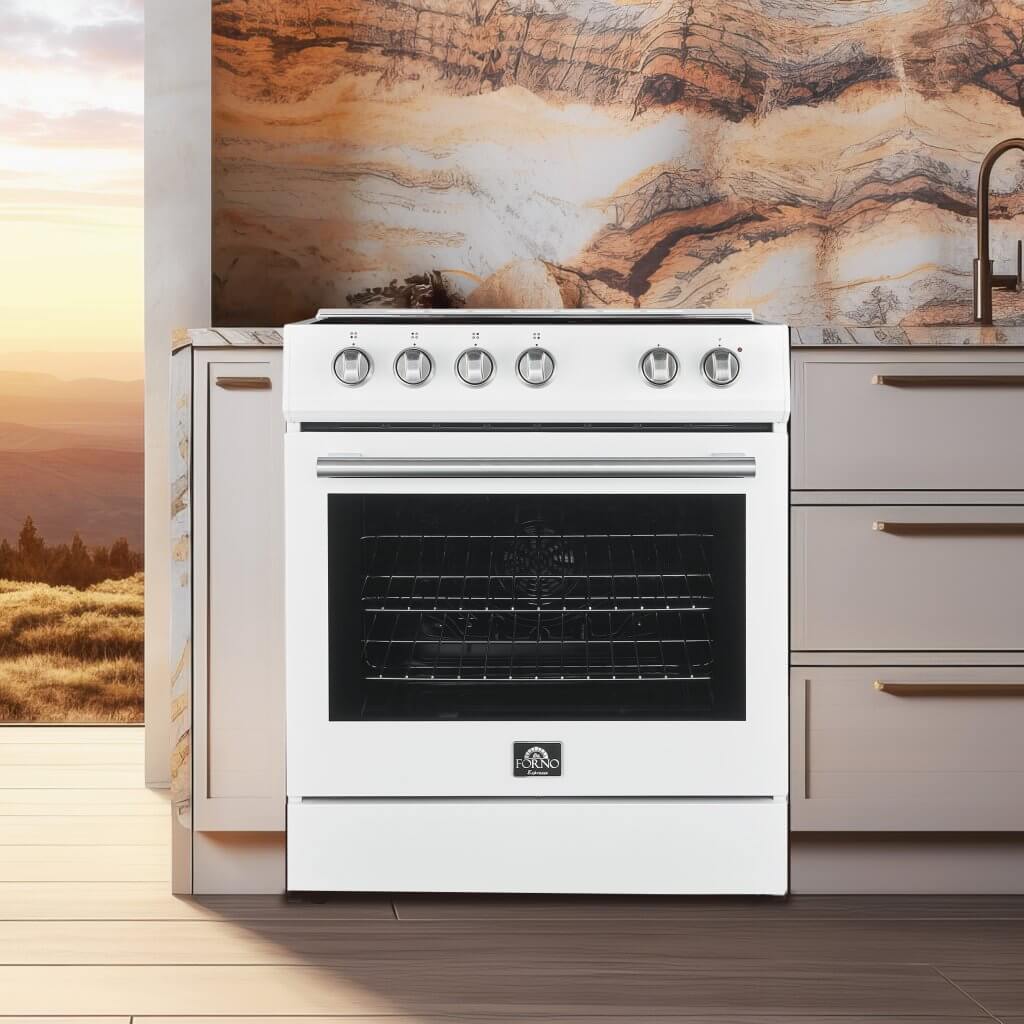 FORNO Leonardo Espresso 30″ Electric Range White