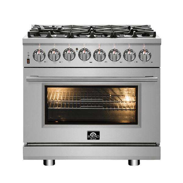 FORNO Massimo 36″ Freestanding Dual Fuel Range