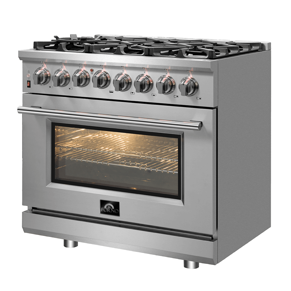 FORNO Massimo 36″ Freestanding Dual Fuel Range