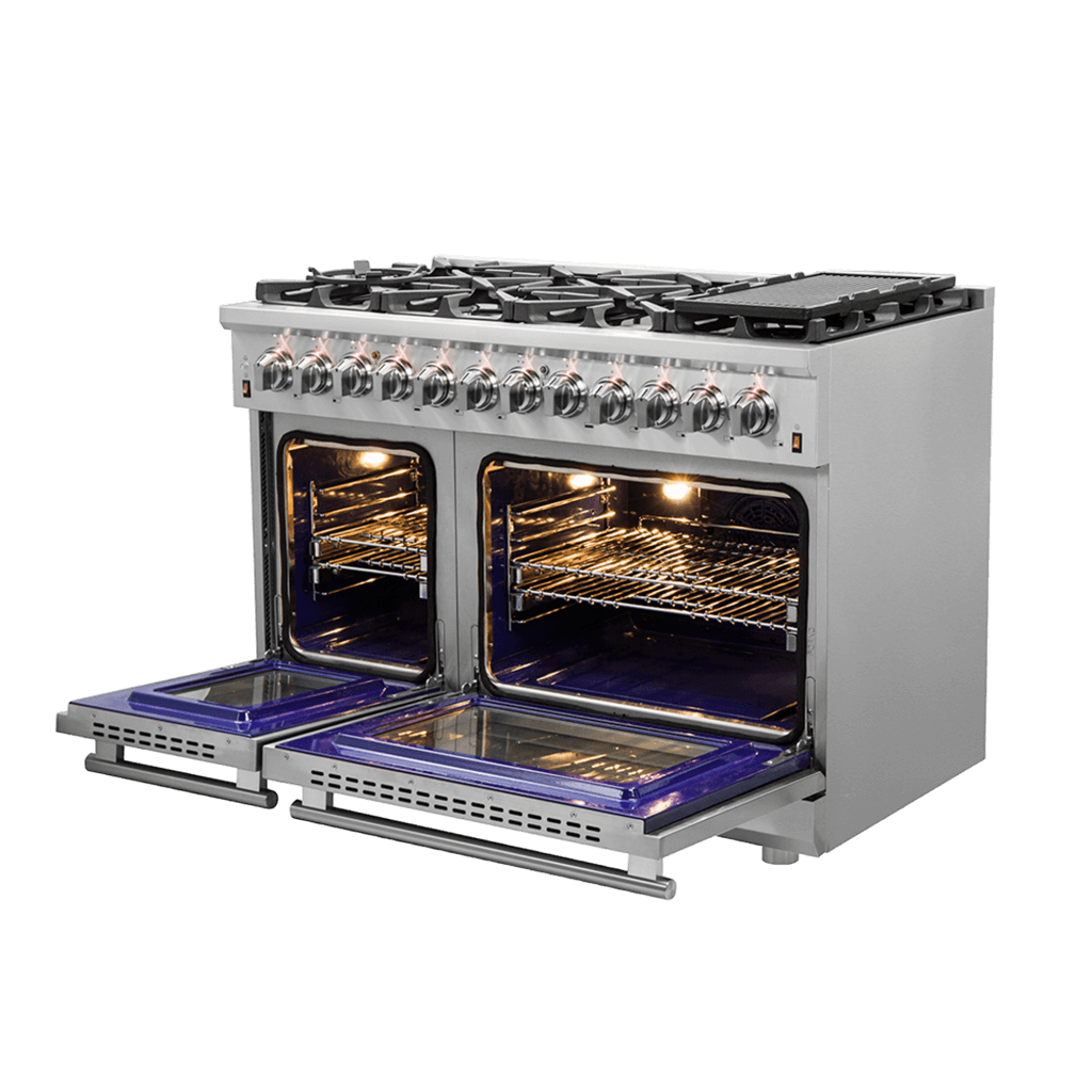 FORNO Massimo 48″ Freestanding Dual Fuel Range