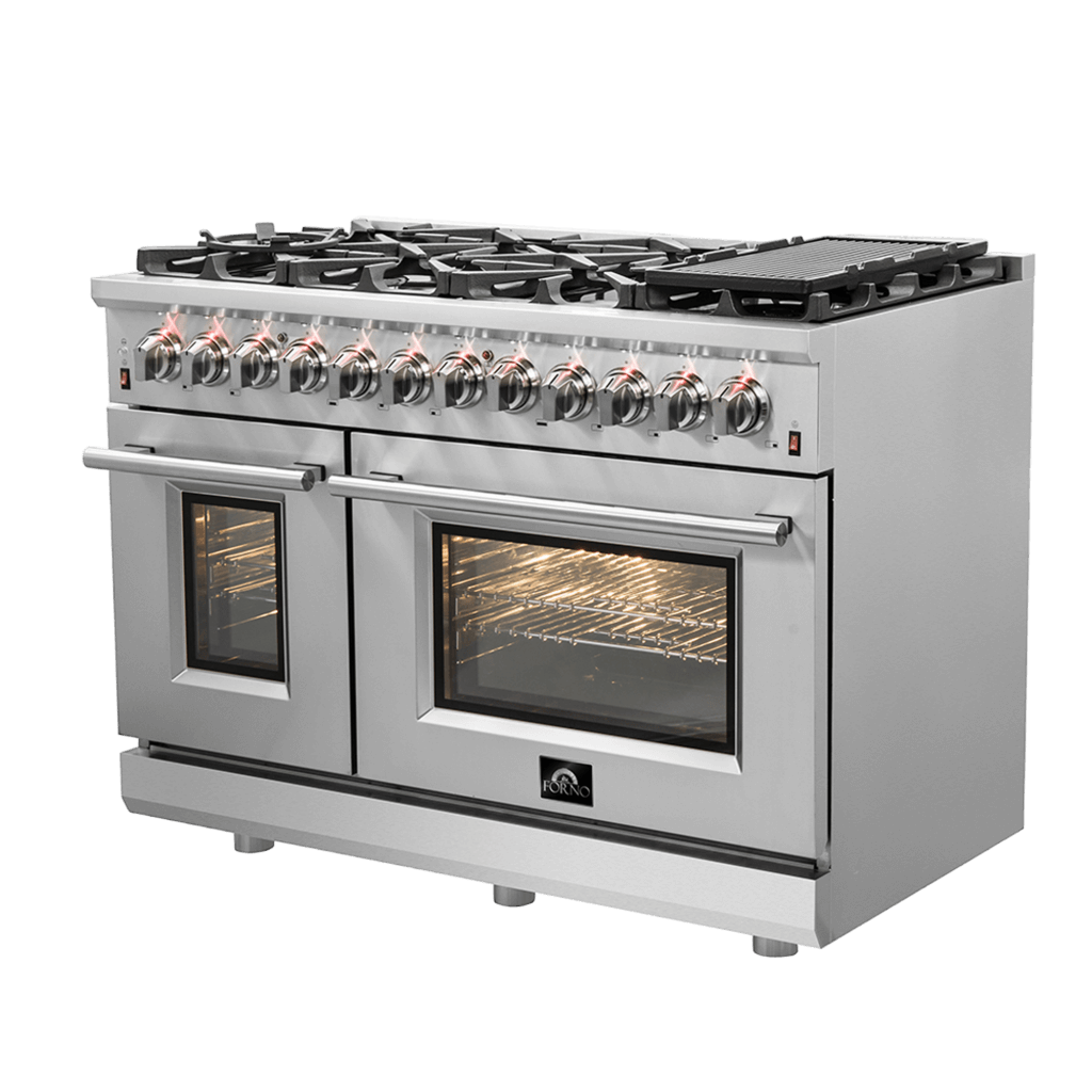 FORNO Massimo 48″ Freestanding Dual Fuel Range