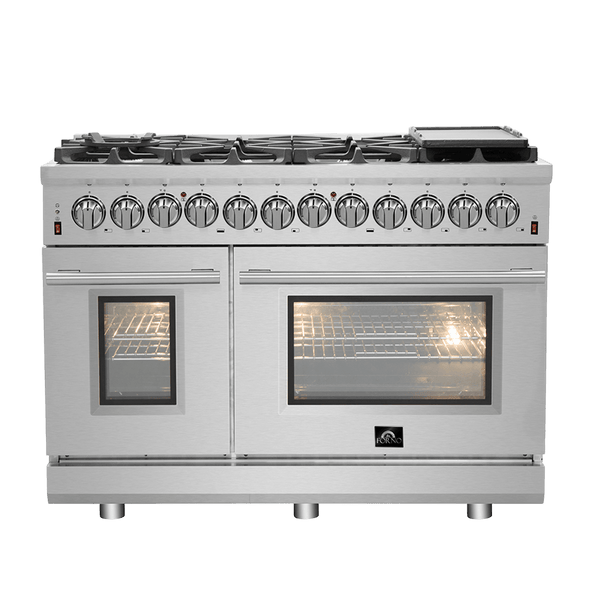 FORNO Massimo 48″ Freestanding Dual Fuel Range