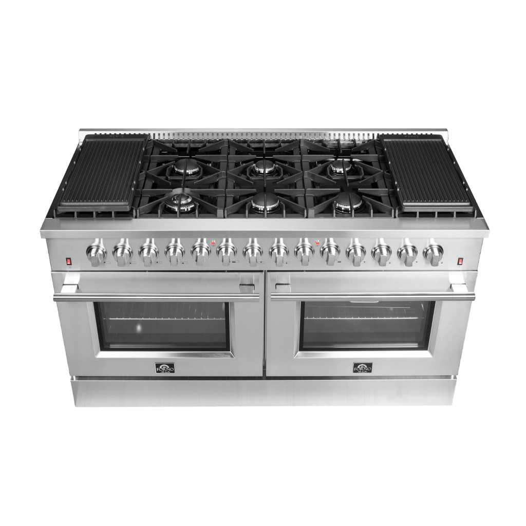 FORNO Galiano 60″ Freestanding Dual Fuel Range