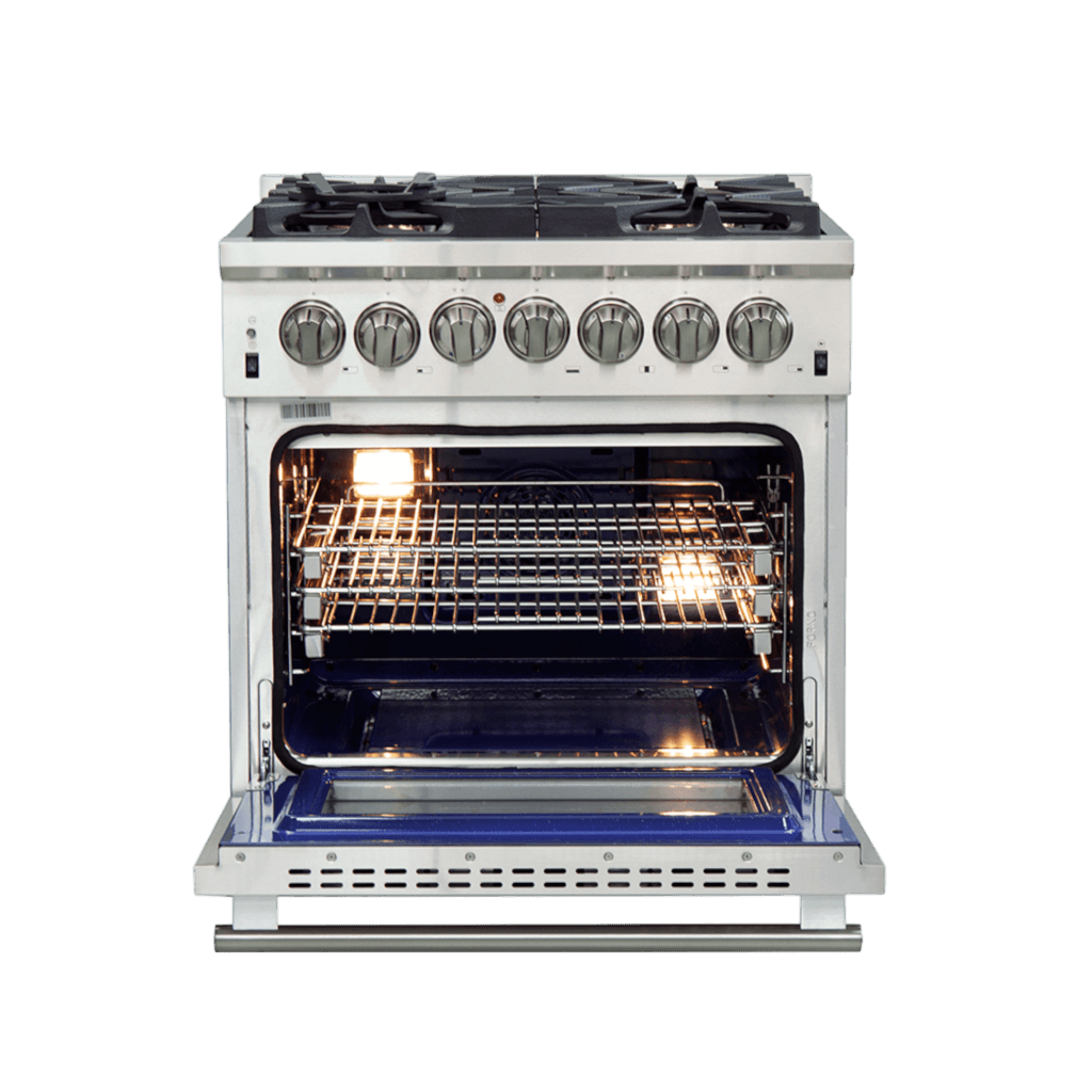FORNO Capriasca 30″ Freestanding Dual Fuel Range