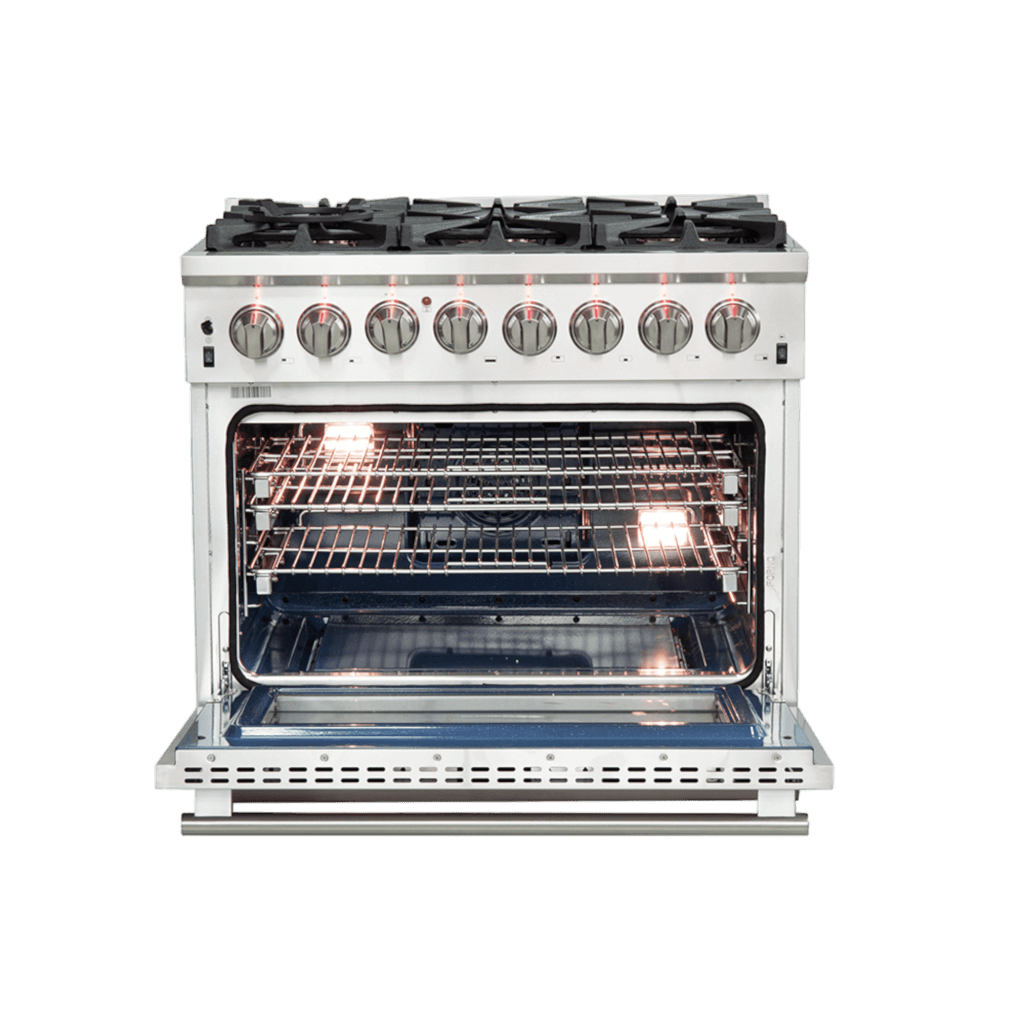 FORNO Capriasca 36″ Freestanding Dual Fuel Range