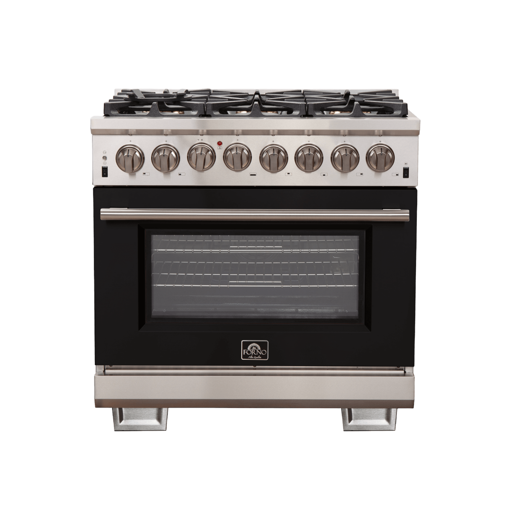 FORNO Capriasca 36″ Freestanding Dual Fuel Range