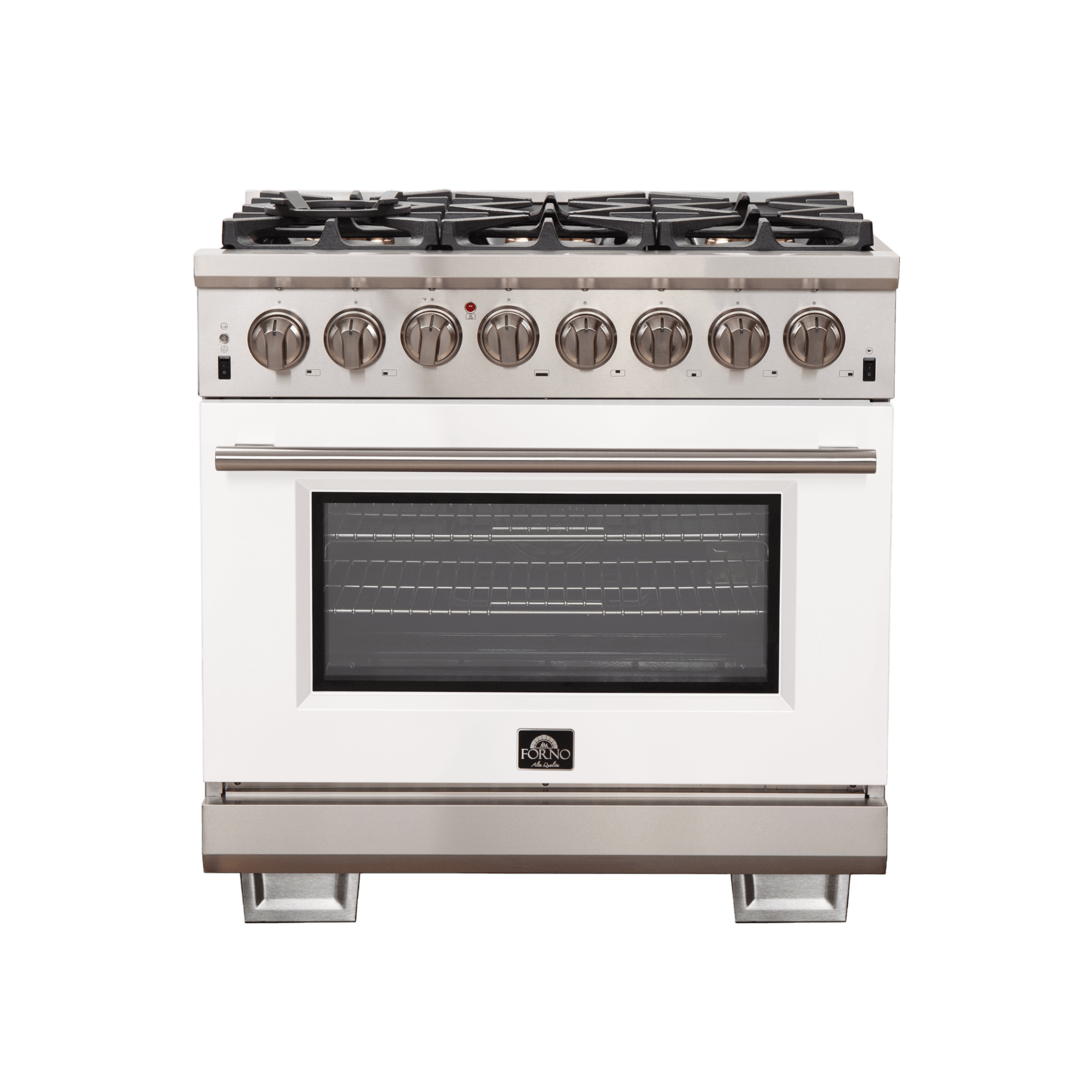 FORNO Capriasca 36″ Freestanding Dual Fuel Range