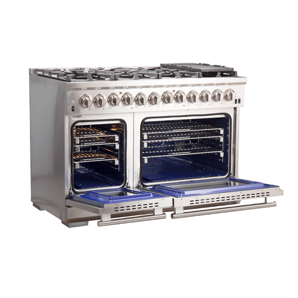 FORNO Capriasca 48″ Freestanding Dual Fuel Range