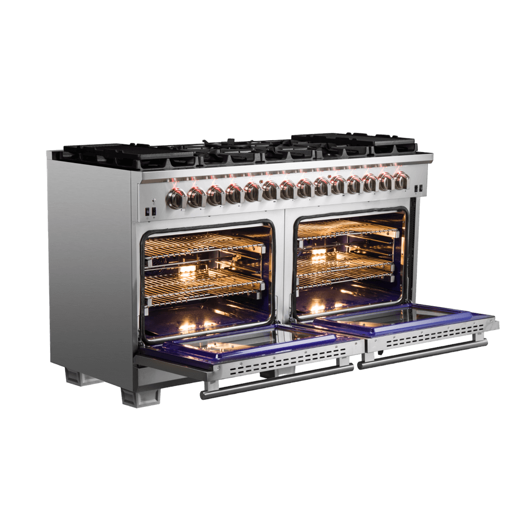 FORNO Capriasca 60″ Freestanding Dual Fuel Range