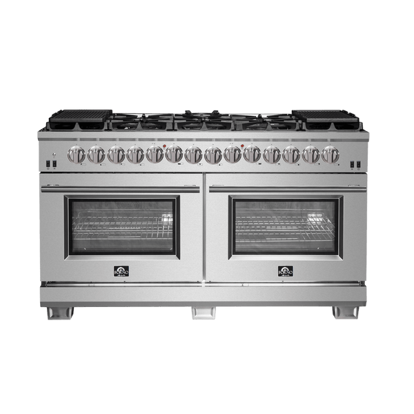 FORNO Capriasca 60″ Freestanding Dual Fuel Range