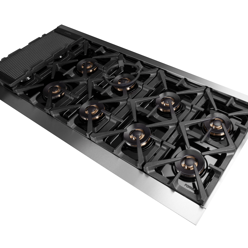 FORNO Capriasca 60″ Freestanding Dual Fuel Range