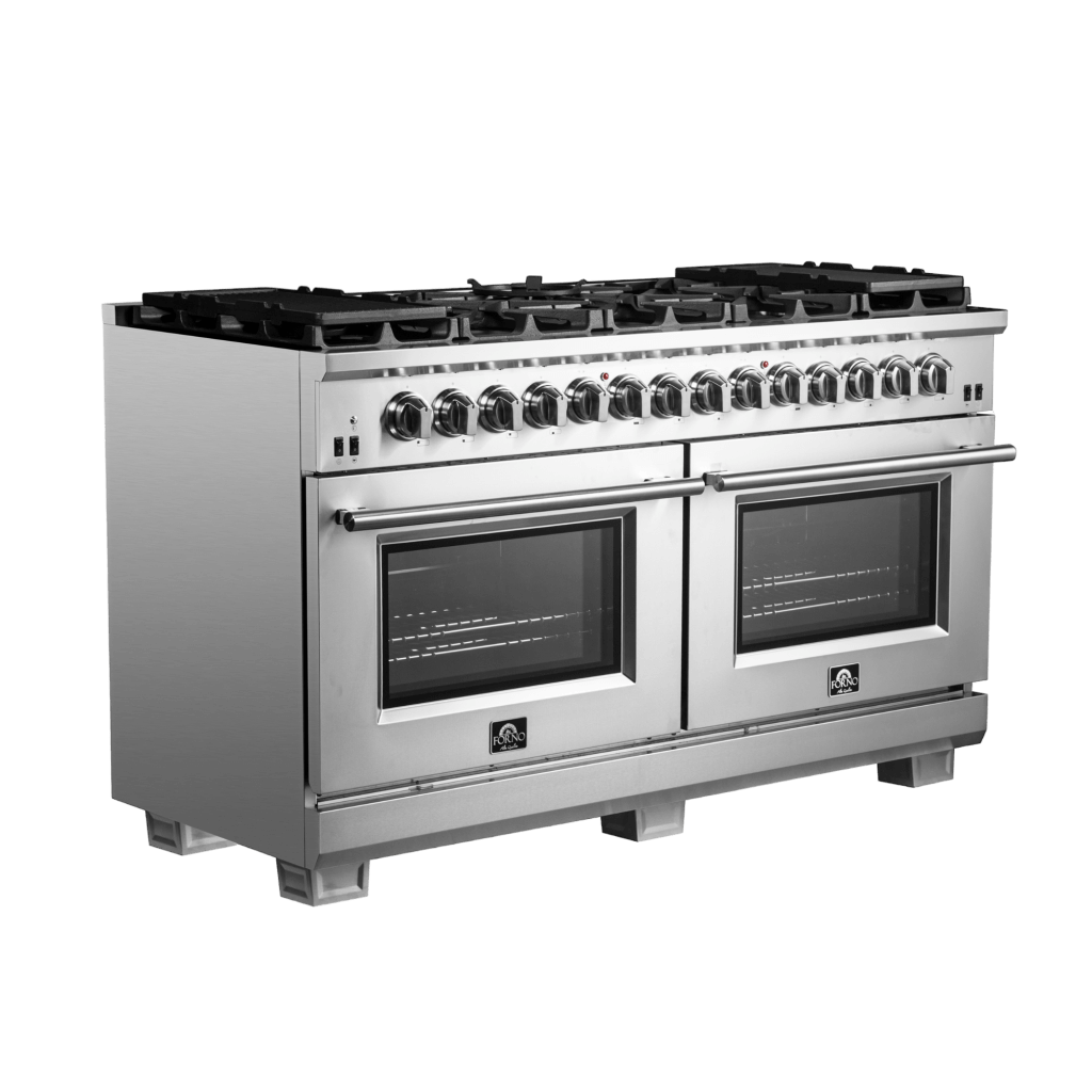 FORNO Capriasca 60″ Freestanding Dual Fuel Range