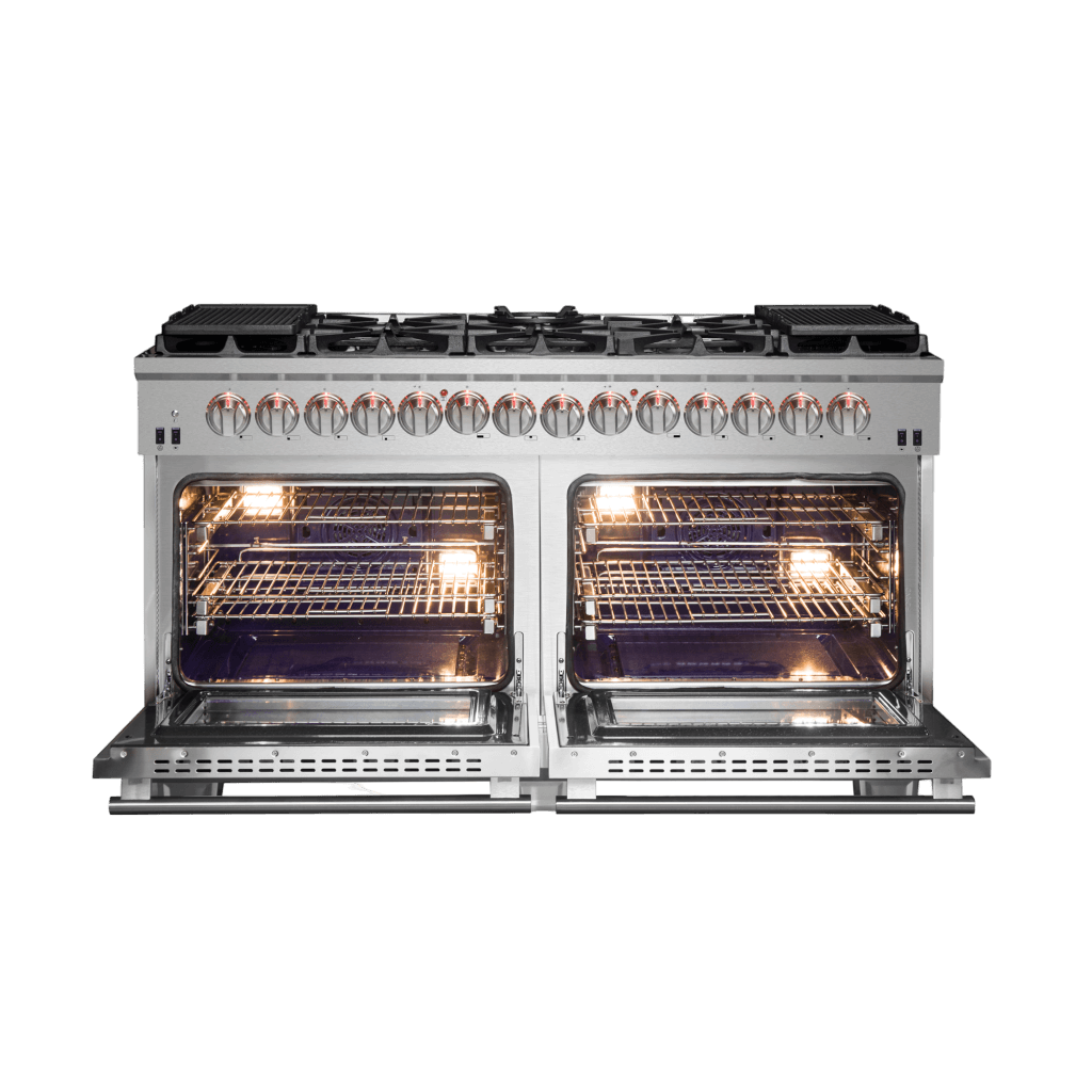 FORNO Capriasca 60″ Freestanding Dual Fuel Range