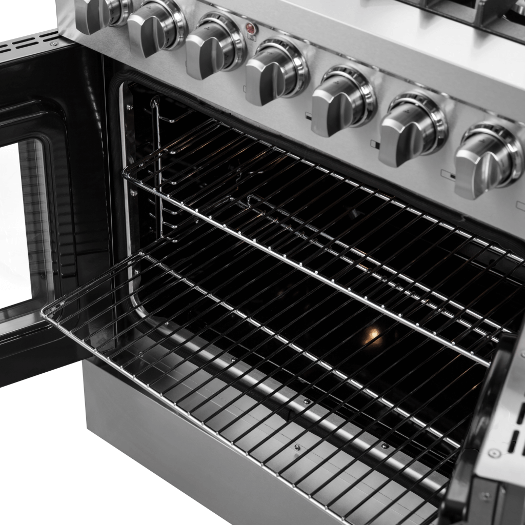 FORNO Galiano 30″ Freestanding French Door Dual Fuel Range