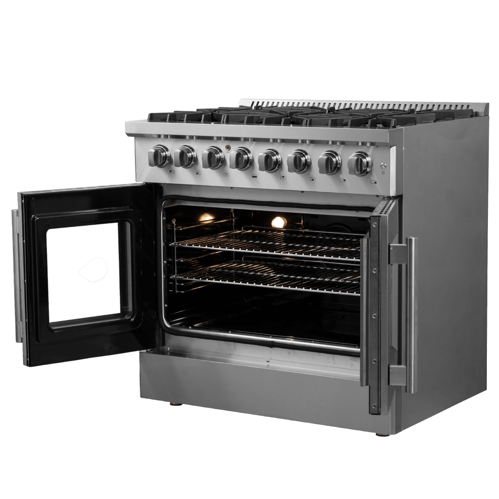 FORNO Galiano 36″ Freestanding French Door Dual Fuel Range