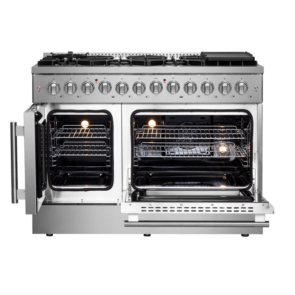 FORNO Galiano 48″ Freestanding French Door Dual Fuel Range