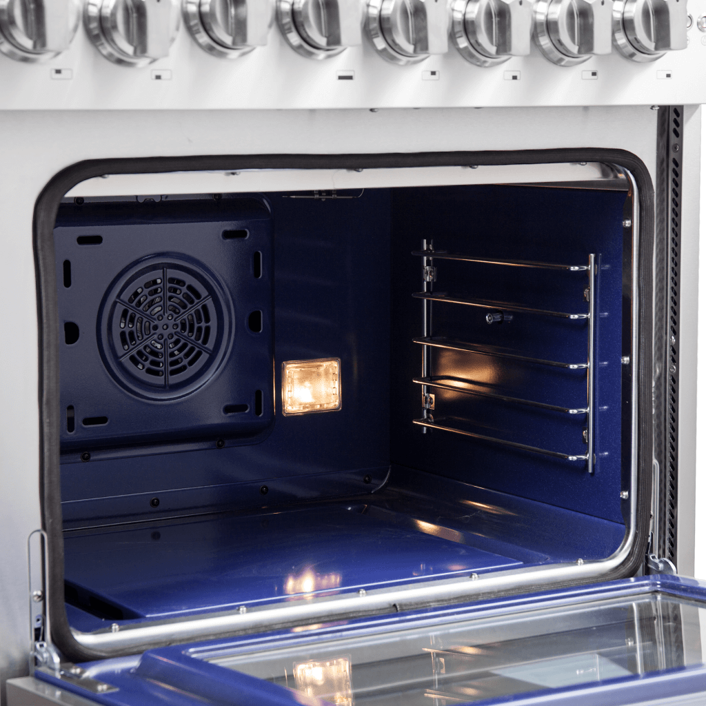 FORNO Capriasca 48″ Freestanding French Door Dual Fuel Range