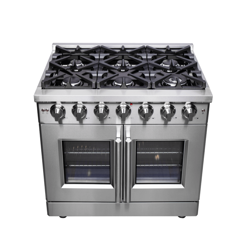 FORNO Massimo 36″ Freestanding French Door Gas Convection Range