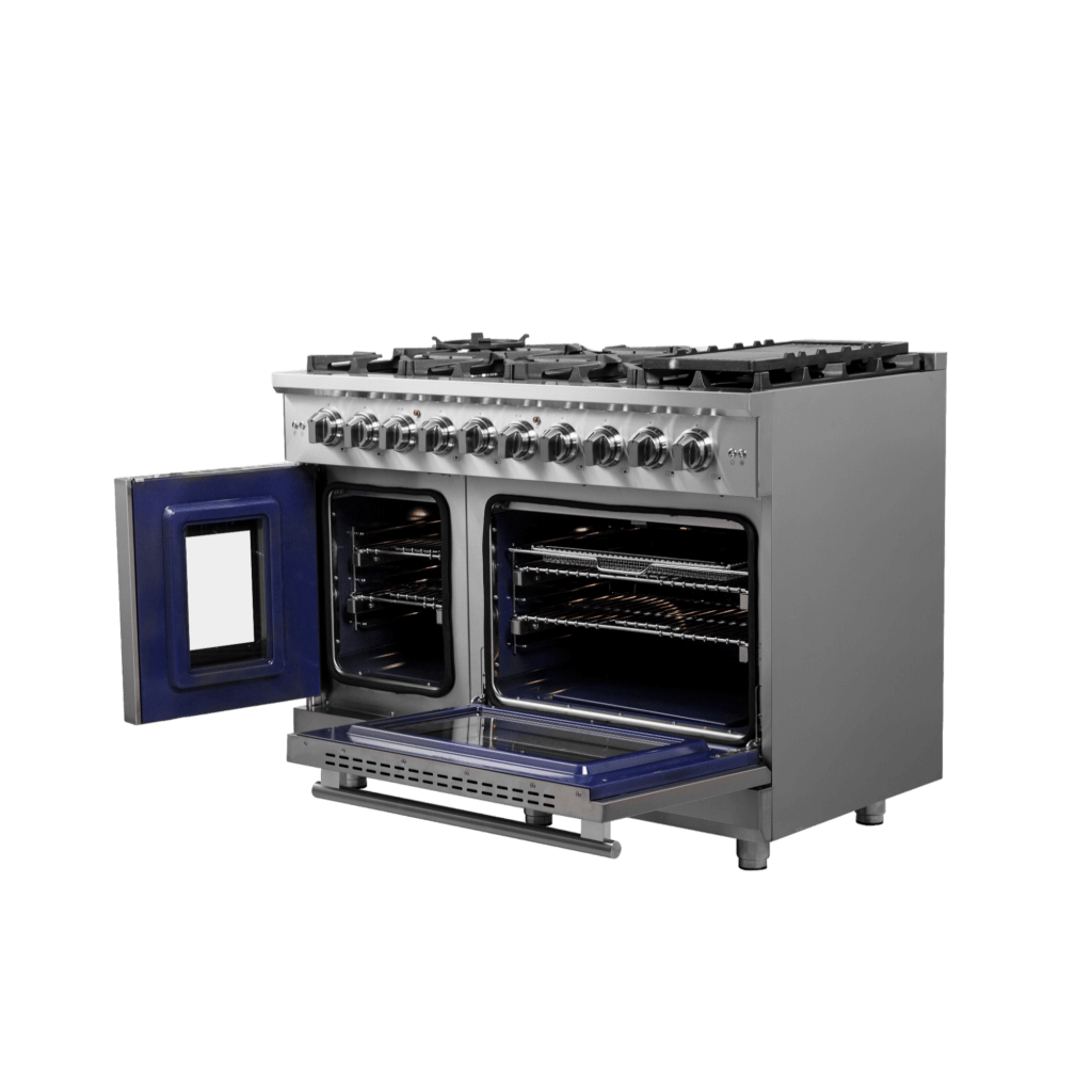 FORNO Massimo 48″ Freestanding French Door Gas Convection Range