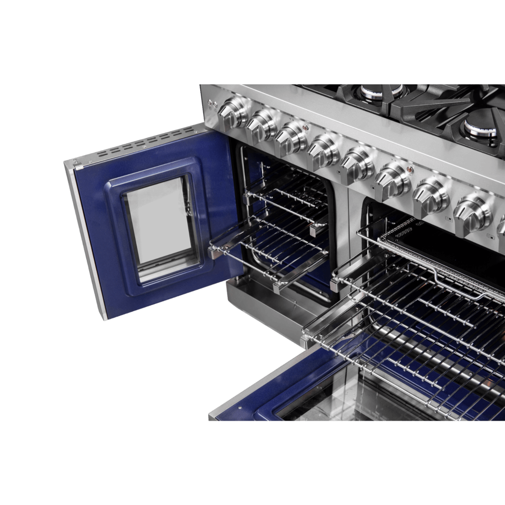 FORNO Massimo 48″ Freestanding French Door Gas Convection Range