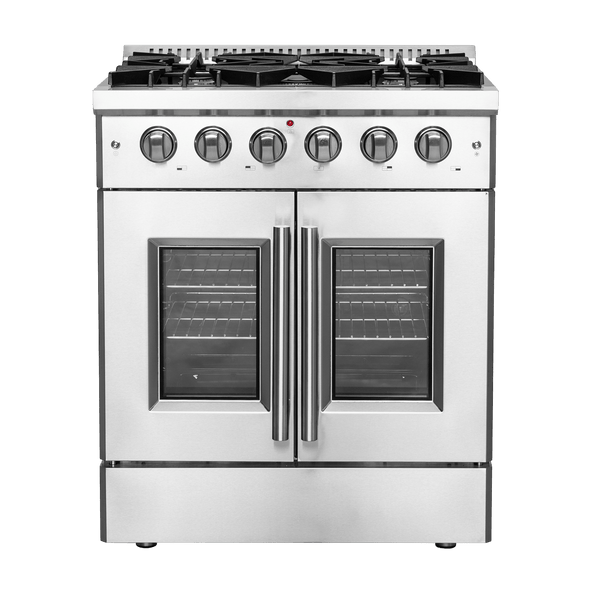 FORNO Galiano 30″ Freestanding French Door Gas Range