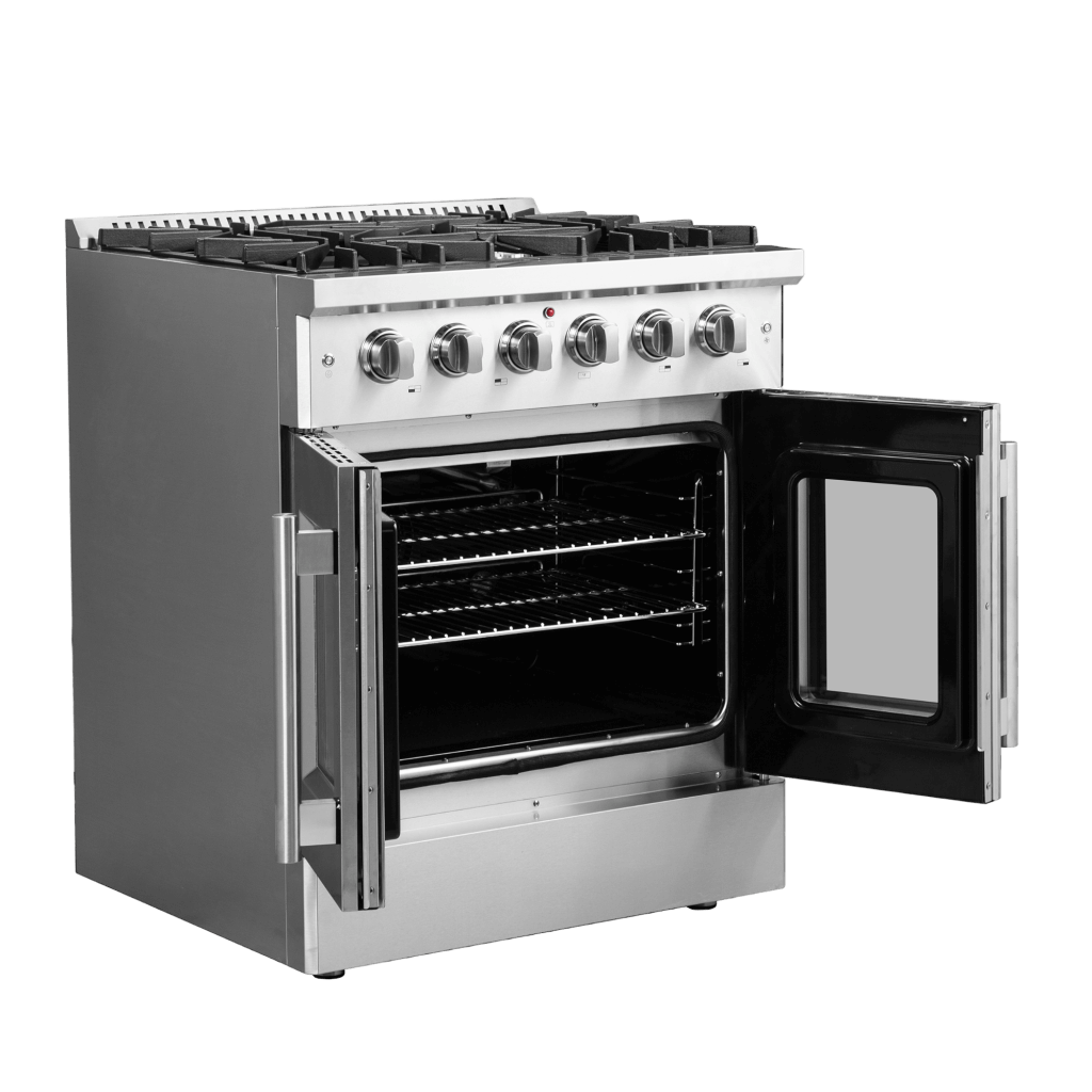 FORNO Galiano 30″ Freestanding French Door Gas Range