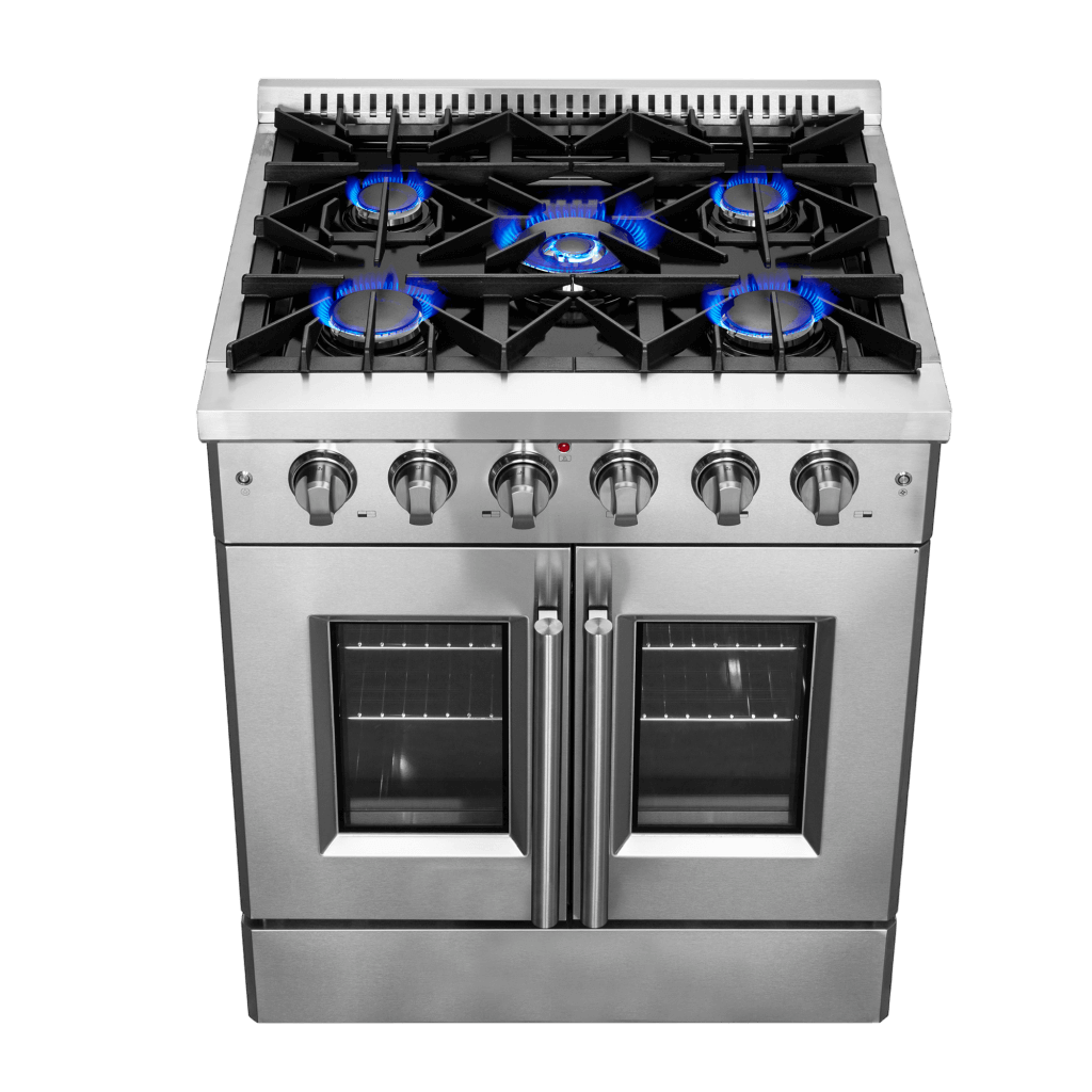 FORNO Galiano 30″ Freestanding French Door Gas Range