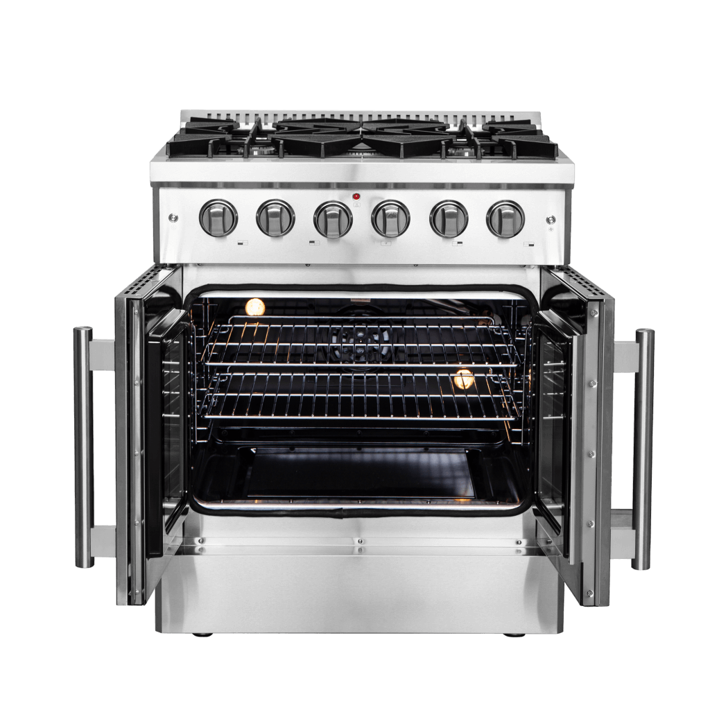FORNO Galiano 30″ Freestanding French Door Gas Range