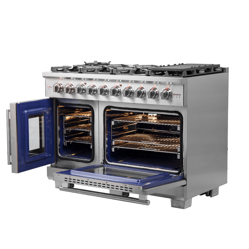 FORNO Capriasca 48″ Freestanding French Door Gas Range