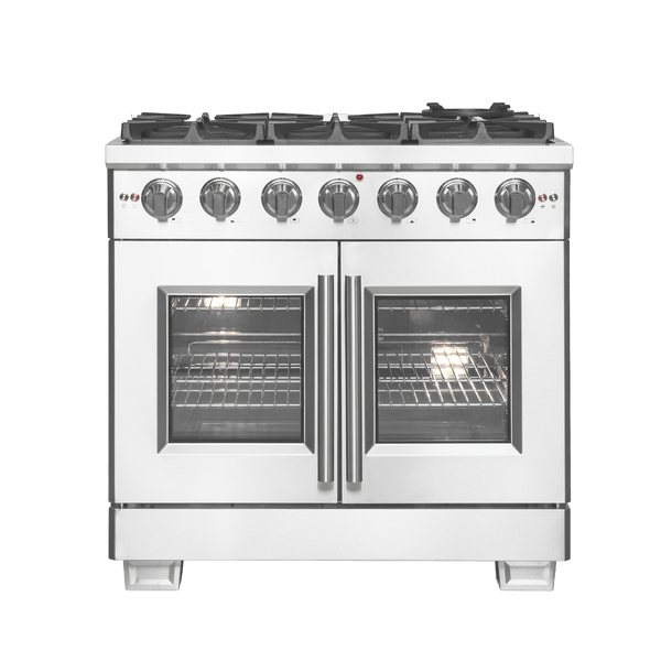 FORNO Capriasca 36″ Freestanding French Door Gas Range