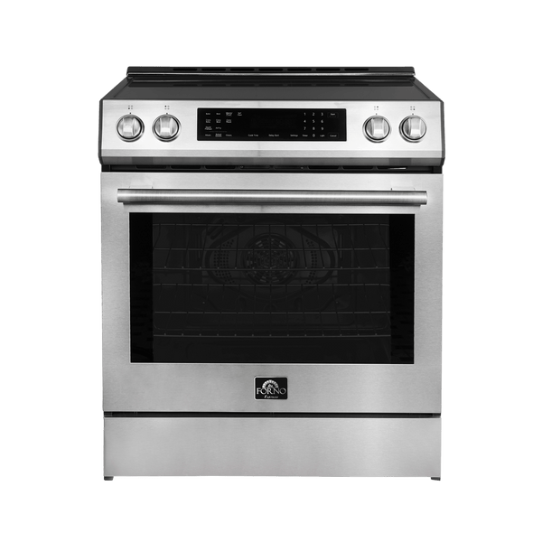 FORNO – Espresso Donatello 30-Inch Slide-In Induction Range Stainless-Steel