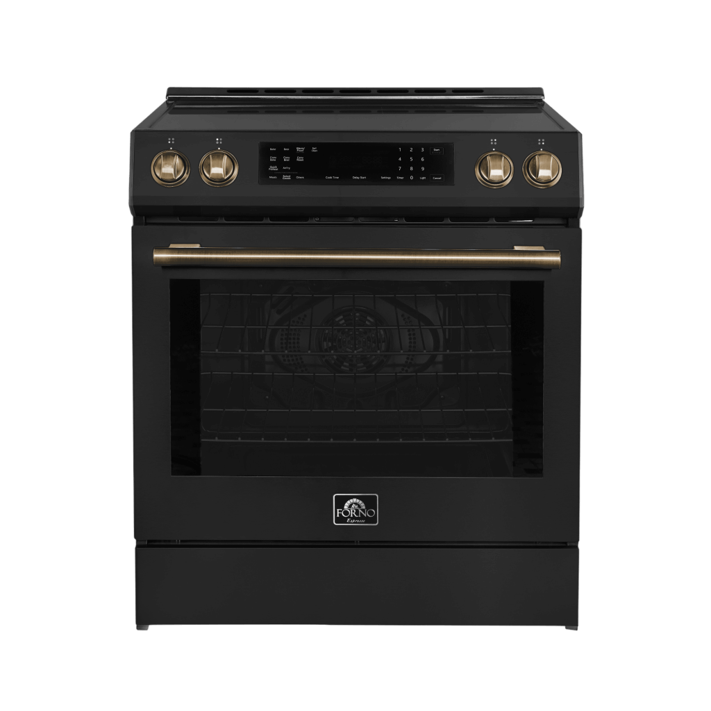 FORNO – Espresso Donatello 30-Inch Slide-In Induction Range Black