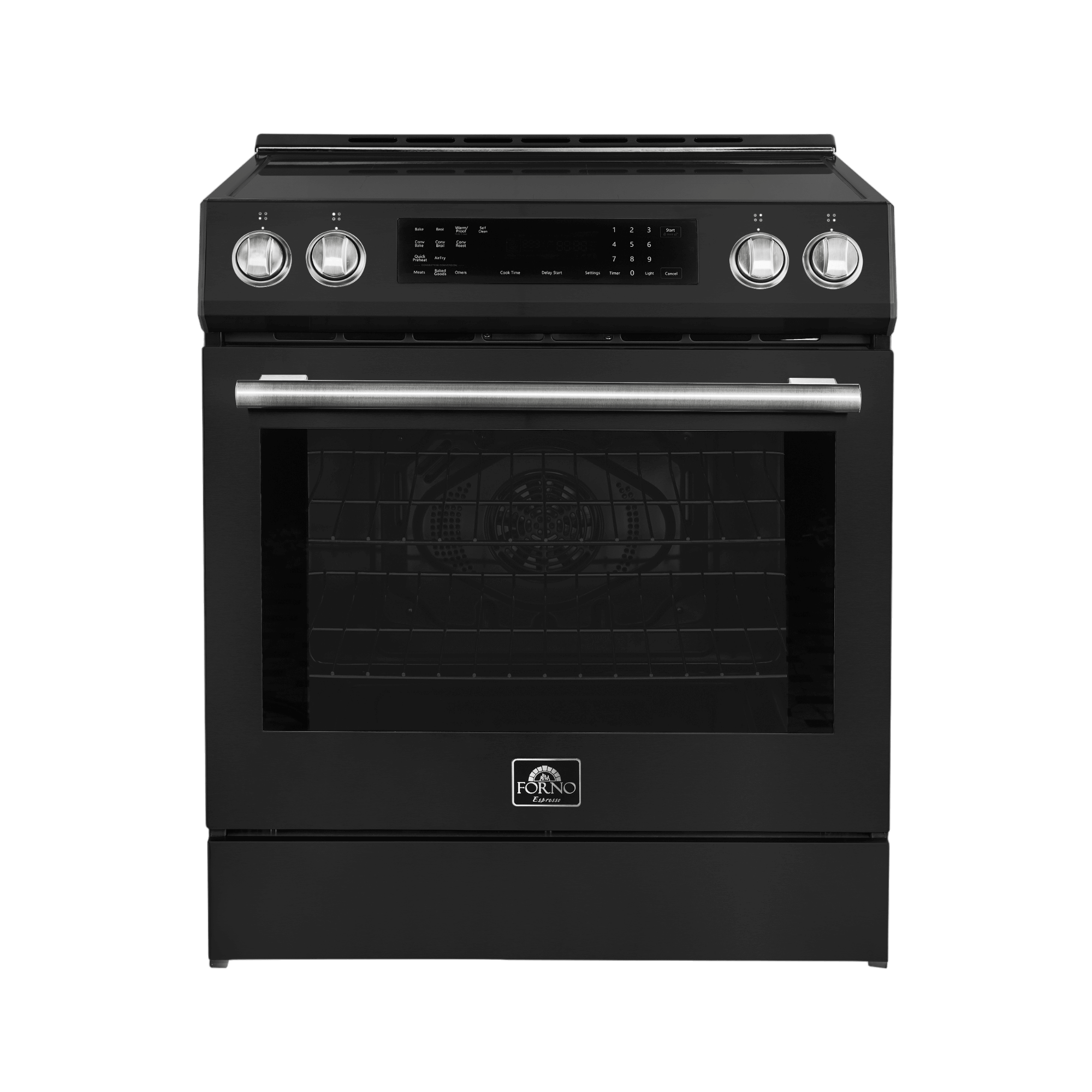 FORNO – Espresso Donatello 30-Inch Slide-In Induction Range Black